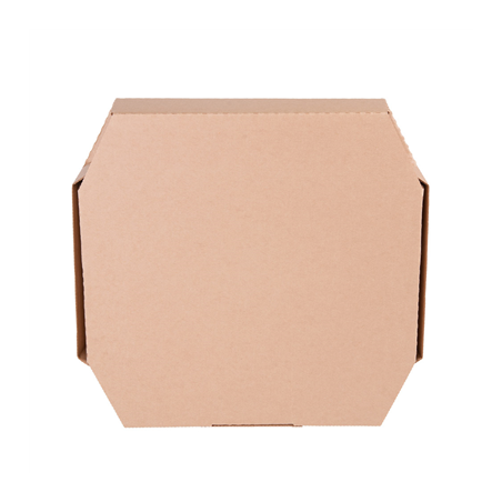 BOÎTES OCTOGONAL 'THEPACK' 330 G/M2 29x29x3,8 CM NATUREL CARTON ONDULÉ MICROCANAL (100 UNITÉ)