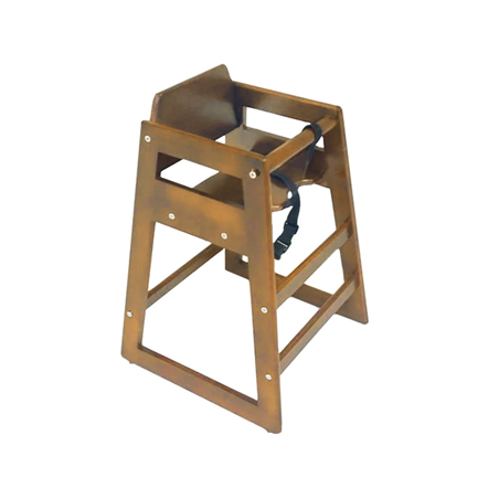 Image CHAISE HAUTE POUR ENFANTS  51x51x74 CM MARRON ROUGEATRE BOIS (1 UNITÉ) #1