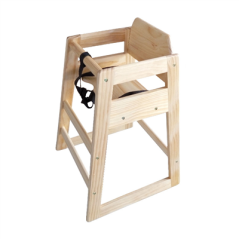 Image CHAISE HAUTE POUR ENFANTS  51x51x74 CM NATUREL BOIS (1 UNITÉ) #1