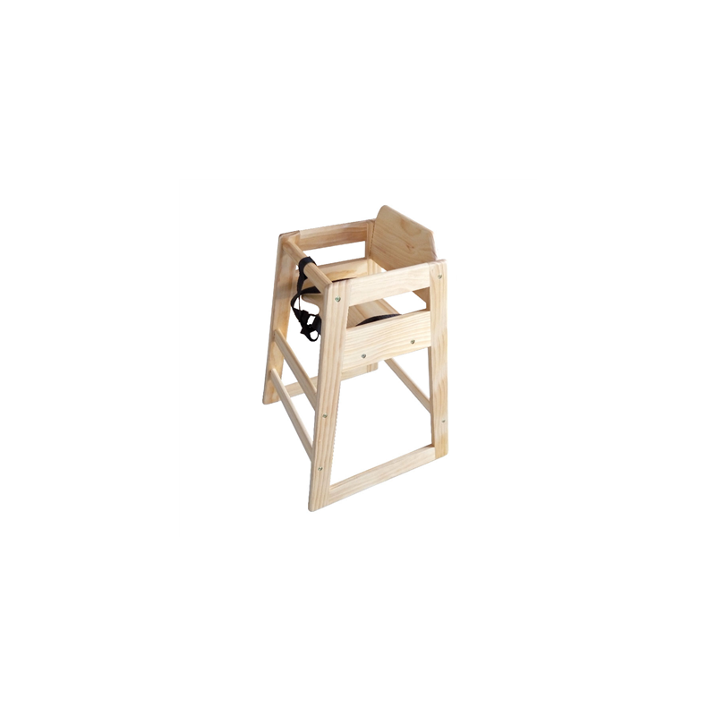CHAISE HAUTE POUR ENFANTS  51x51x74 CM NATUREL BOIS (1 UNITÉ)