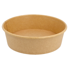 Image POTS SALADIERS 1300 ML 337 G/M2 + PE Ø 18,7/16x7 CM NATUREL KRAFT (300 UNITÉ) #1