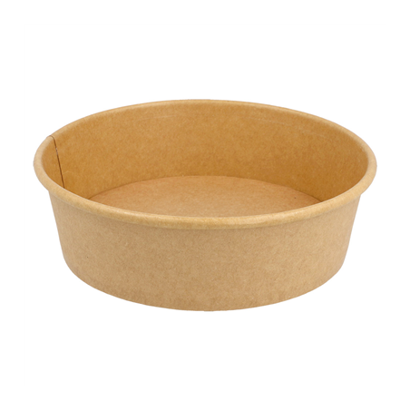 Image POTS SALADIERS 1300 ML 337 G/M2 + PE Ø 18,7/16x7 CM NATUREL KRAFT (300 UNITÉ) #1