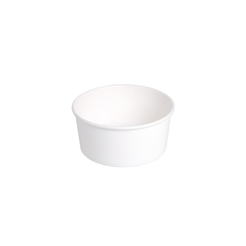 POTS SALADIERS 750 ML 320 + 18 PE G/M2 Ø 14,5/12,5x7 CM BLANC CARTON (500 UNITÉ)