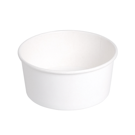 Image POTS SALADIERS 750 ML 320 + 18 PE G/M2 Ø 14,5/12,5x7 CM BLANC CARTON (500 UNITÉ) #1