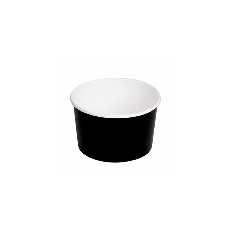 POTS SALADIERS 480 ML 300 + 18 PE G/M2 Ø11,1/9,5x7 CM NOIR CARTON (500 UNITÉ) POTS SALADIERS 480 ML 300 + 18 PE G/M2 Ø11,1/9,5x7 CM NOIR CARTON (500 UNITÉ)