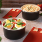 POTS SALADIERS 750 ML 320 + 18 PE G/M2 Ø 14,5/12,5x7 CM NOIR CARTON (500 UNITÉ) Image POTS SALADIERS 750 ML 320 + 18 PE G/M2 Ø 14,5/12,5x7 CM NOIR CARTON (500 UNITÉ) #2
