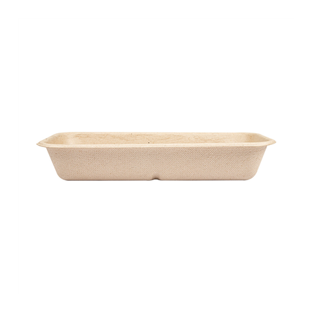PLATEAUX 'BIONIC' 500 ML 20,9x10,7x3,5 CM NATUREL BAGASSE (400 UNITÉ)