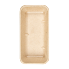 Image PLATEAUX 'BIONIC' 500 ML 20,9x10,7x3,5 CM NATUREL BAGASSE (400 UNITÉ) #3