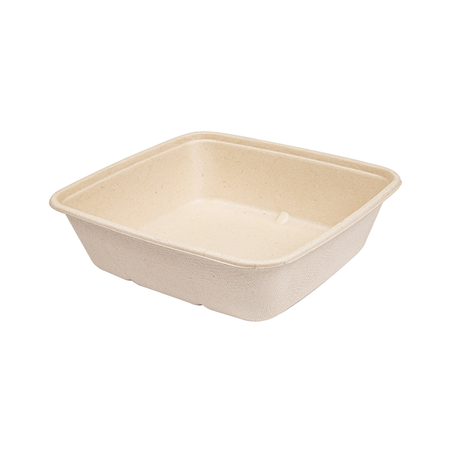 Image PLATEAUX 'BIONIC' 1250 ML 20x18,5x5,5 CM NATUREL BAGASSE (400 UNITÉ) #1