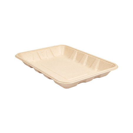 Image PLATEAUX 'BIONIC' 700 ML 23,7x17,3x3 CM NATUREL BAGASSE (400 UNITÉ) #1