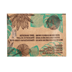 RINCE-DOIGTS RAFRAÎCHISSANTS "CITRON" KRAFT 6x8 CM BLANC CELLULOSE (2000 UNITÉ)