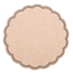 Image DESSOUS DE VERRE 9 PLIS 186 G/M2 Ø9 CM MARRON OUATE (3000 UNITÉ) #1