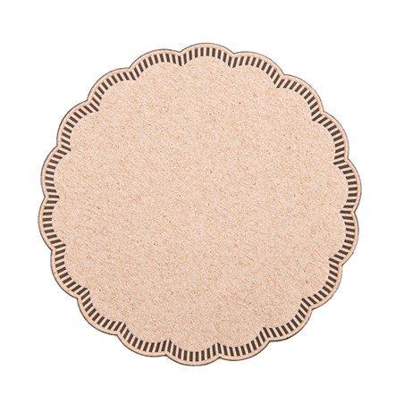 Image DESSOUS DE VERRE 9 PLIS  186 G/M2 Ø9 CM MARRON OUATE (3000 UNITÉ) #1