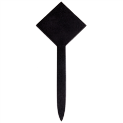 Image PIQUES ARDOISES LOSANGE 9,7x9x23 (h) CM NOIR BOIS (3 UNITÉ) #1