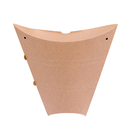 Image RÉCIPIENTS POUR CRÊPES  250 G/M2 22,5x21,5x4 CM MARRON CARTON (500 UNITÉ) #1