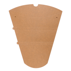 Image RÉCIPIENTS POUR CRÊPES  250 G/M2 22,5x21,5x4 CM MARRON CARTON (500 UNITÉ) #3