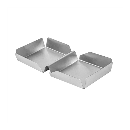 Image BURGER BOX 'ARTINOX'  25,2x13x3 CM ARGENTE INOX (12 UNITÉ) #1