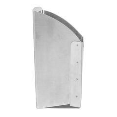 Image BOÎTES À FRITES L 'ARTINOX'  12x6,6x14,2 CM ARGENTE INOX (12 UNITÉ) #3