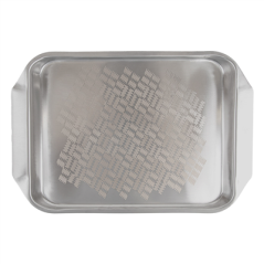 Image PLATEAU DE SERVICE L 'ARTINOX'  35,6x24,4x2,4 CM ARGENTE INOX (12 UNITÉ) #3