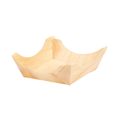 Image BARQUETTES EN FEUILLE DE PEUPLIER 4x4x1,5 CM NATUREL BOIS (100 UNITÉ) #1