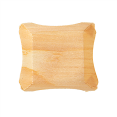 Image BARQUETTES EN FEUILLE DE PEUPLIER  4x4x1,5 CM NATUREL BOIS (100 UNITÉ) #3