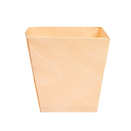 MINI BOL EN FEUILLE DE PEUPLIER  4,5x4,5x4,5 CM NATUREL BOIS (50 UNITÉ)