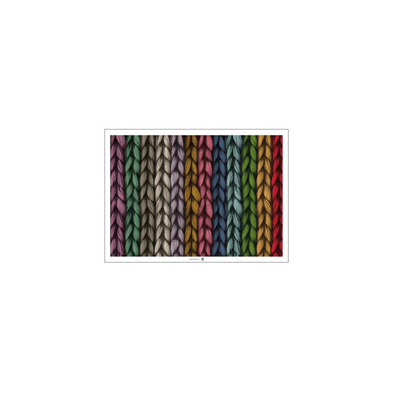 SETS DE TABLE OFFSET 'TRICOT' 70 G/M2 31x43 CM QUADRICHROMIE PAPIER (2000 UNITÉ)