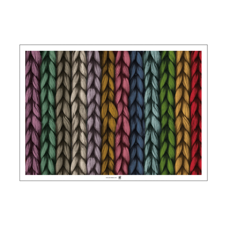 Image SETS DE TABLE OFFSET 'TRICOT' 70 G/M2 31x43 CM QUADRICHROMIE PAPIER (2000 UNITÉ) #1