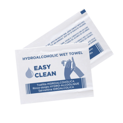 Image RINCE-DOIGTS HYDROALCOOLIQUES 'EASY CLEAN' 6x8 CM BLANC CELLULOSE (1500 UNITÉ) #1