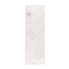 SET 2/1 FOURCHETTE, COUTEAU 'MAKAN'  16 CM NATUREL BOIS (100 UNITÉ)