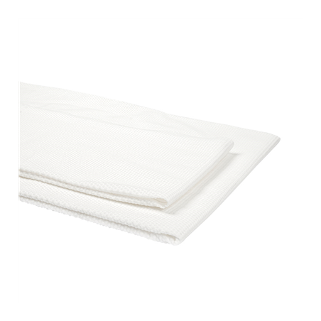 SERVIETTE EMBALLÉE À USAGE UNIQUE  80 G/M2 100x140 CM BLANC VISCOSE / PULPE (50 UNITÉ)