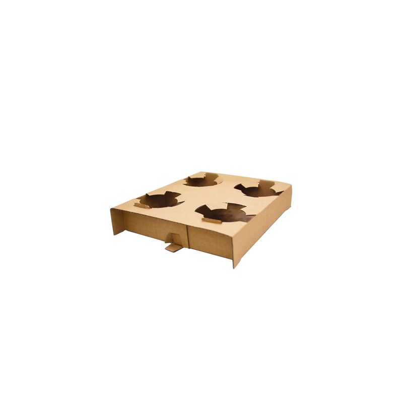 PORTE-GOBELETS, 4 GOBELETS 360 G/M2 21,5x17x3,5 CM NATUREL KRAFT (200 UNITÉ) PORTE-GOBELETS, 4 GOBELETS 360 G/M2 21,5x17x3,5 CM NATUREL KRAFT (200 UNITÉ)