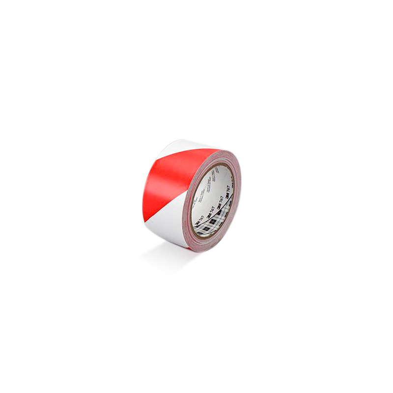 RUBAN DE SIGNALISATION  33 M x 5 CM ROUGE/BLANC VINYL (1 UNITÉ)