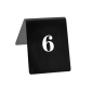 Image NUMÉROS DE TABLE DU 1 AU 20  9x12 CM NOIR PAPIER (1 UNITÉ) #2