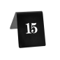 Image NUMÉROS DE TABLE DU 1 AU 20  9x12 CM NOIR PAPIER (1 UNITÉ) #3