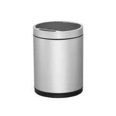 Image POUBELLE À DÉTECTEUR DE MOUVEMENT 50L Ø 32x70 CM ARGENTE INOX (1 UNITÉ) #1