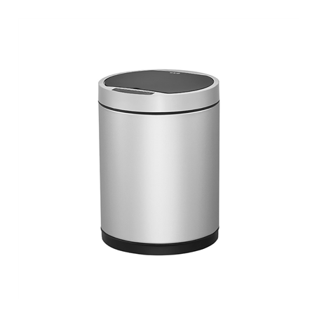 Image POUBELLE À DÉTECTEUR DE MOUVEMENT 50L Ø 32x70 CM ARGENTE INOX (1 UNITÉ) #1