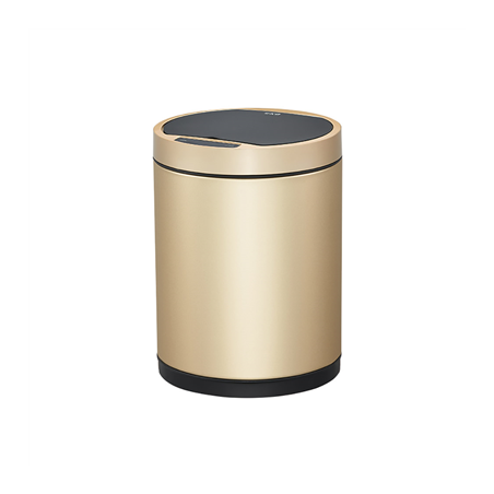 Image POUBELLE À DÉTECTEUR DE MOUVEMENT 50L Ø 32x70 CM DORE INOX (1 UNITÉ) #1