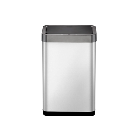 POUBELLE À DÉTECTEUR DE MOUVEMENT 47L 27,9x46,9x64,7 CM ARGENTE INOX (1 UNITÉ)