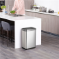 POUBELLE À DÉTECTEUR DE MOUVEMENT 47L 27,9x46,9x64,7 CM ARGENTE INOX (1 UNITÉ) Image POUBELLE À DÉTECTEUR DE MOUVEMENT 47L 27,9x46,9x64,7 CM ARGENTE INOX (1 UNITÉ) #3