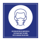 PLAQUE AUTO-ADHESIVE "PORT DU MASQUE OBLIGATOIRE" 12x12 CM BLEU METACRYLATE (1 UNITÉ) Image PLAQUE AUTO-ADHESIVE "PORT DU MASQUE OBLIGATOIRE" 12x12 CM BLEU METACRYLATE (1 UNITÉ) #1