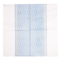 Image SERVIETTES 'LIKE LINEN - AZUR' 70 G/M2 40x40 CM BLANC/BLEU SPUNLACE (600 UNITÉ) #3