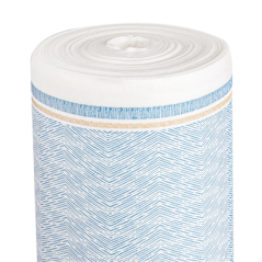 Image NAPPE 'LIKE LINEN - AZUR' 70 G/M2 1,20x25 M BLANC/BLEU SPUNLACE (1 UNITÉ) #1