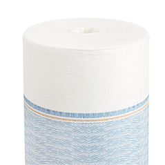 Image "TÊTE-À-TÊTE" PRÉ. 120CM (20 FEU.) 'LIKE LINEN - AZUR' 70 G/M2 0,40x24 M BLANC/BLEU SPUNLACE (6 UNITÉ) #1