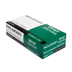 GANTS AVEC TALC SIZE: L ASSORTI PVC (100 UNITÉ)