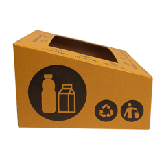 Image COUVERCLE DE CONTENEUR  38,4x31,1x12 CM JAUNE CARTON (10 UNITÉ) #3