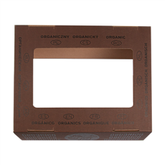 COUVERCLE ORGANIQUE 38,4x31,1x12 CM MARRON CARTON (10 UNITÉ)