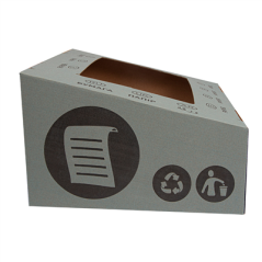 Image COUVERCLE DE PAPIER  38,4x31,1x12 CM BLEU CARTON (10 UNITÉ) #3