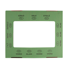 COUVERCLE EN VERRE 38,4x31,1x12 CM VERT CARTON (10 UNITÉ)