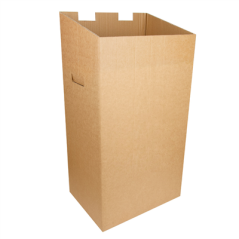 Image POUBELLE DE RECYCLAGE 75 L 37,3x27,3x72 CM MARRON CARTON (10 UNITÉ) #1